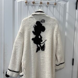 Barefoot Dreams Cream and Black Robe